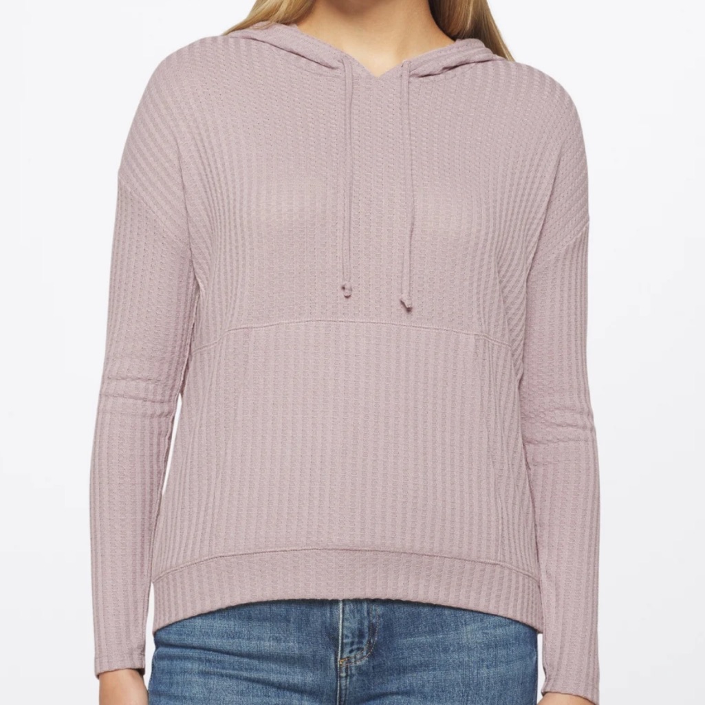 Chaser Sarley Textured Knit Hoodie